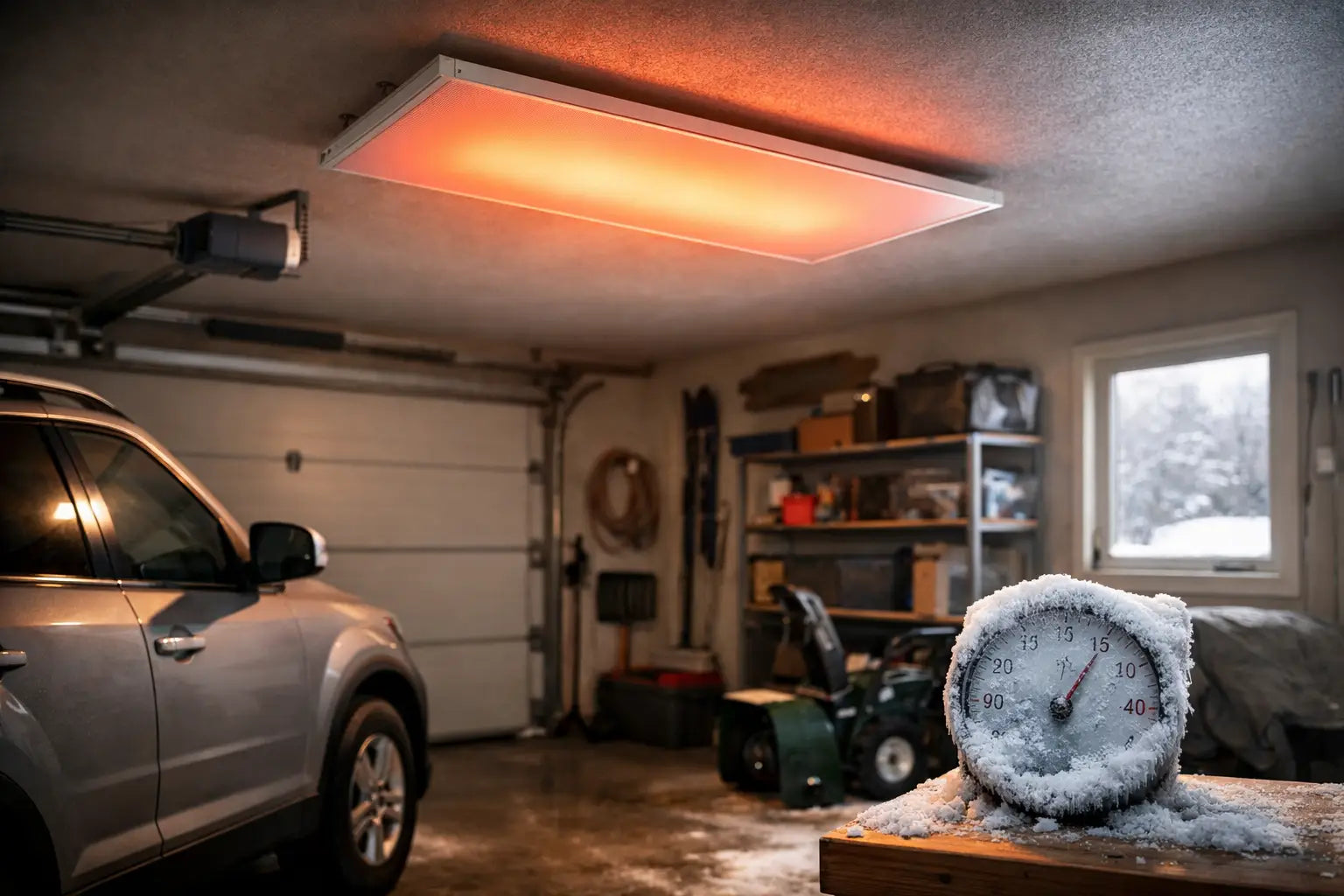 Infrarotheizung für Garage mit Frostschutz planen