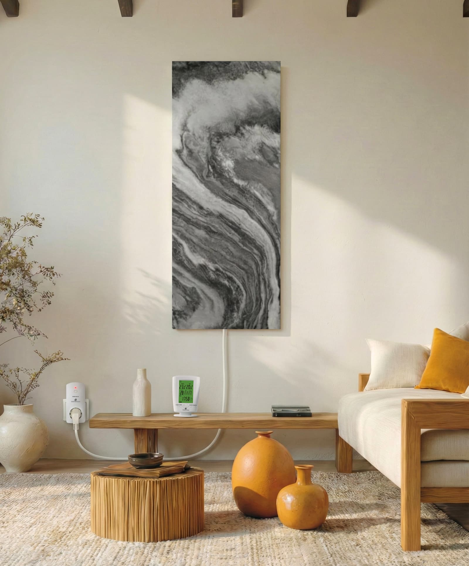 Mörk marmor 800 watt