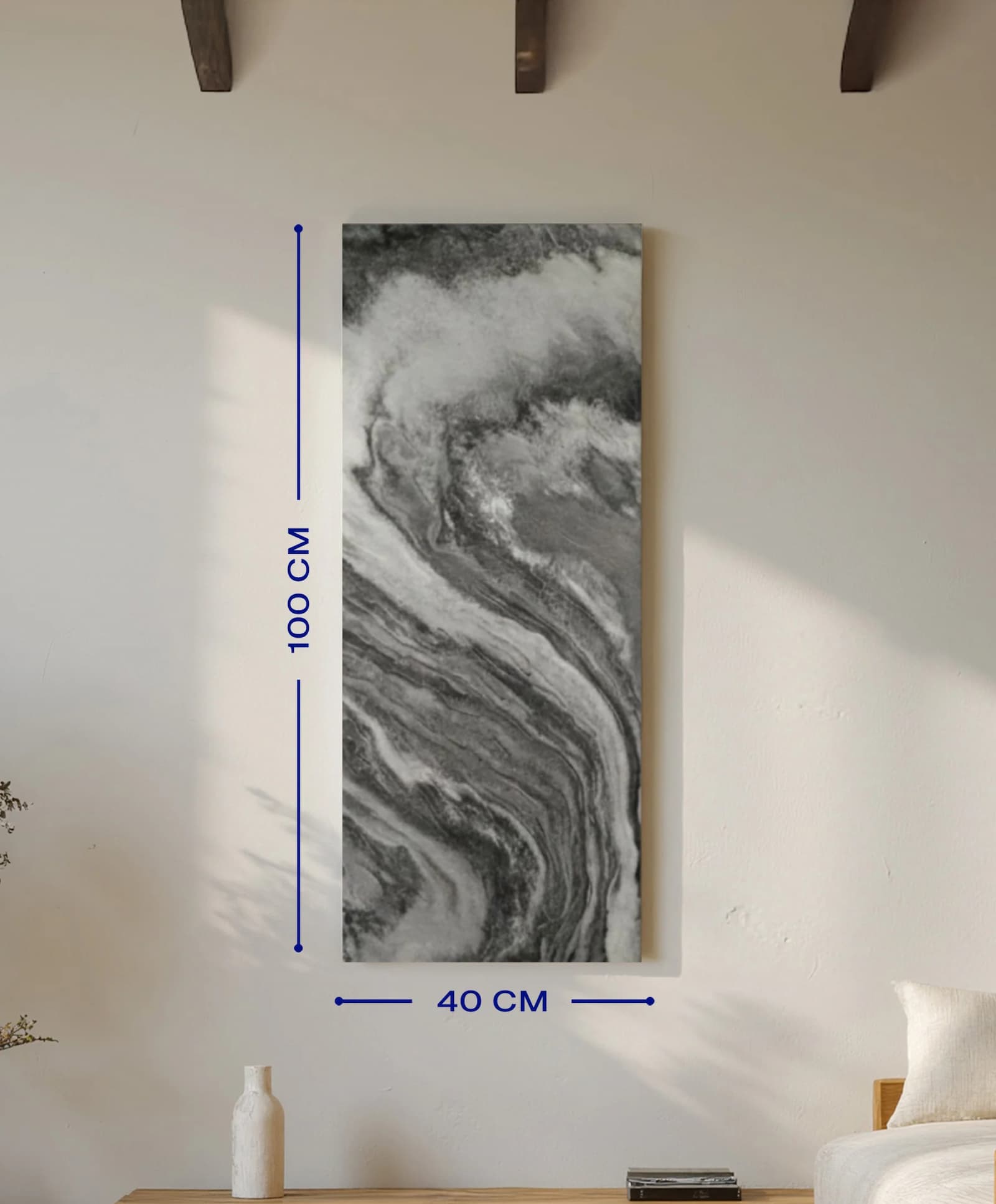 Mörk marmor 800 watt