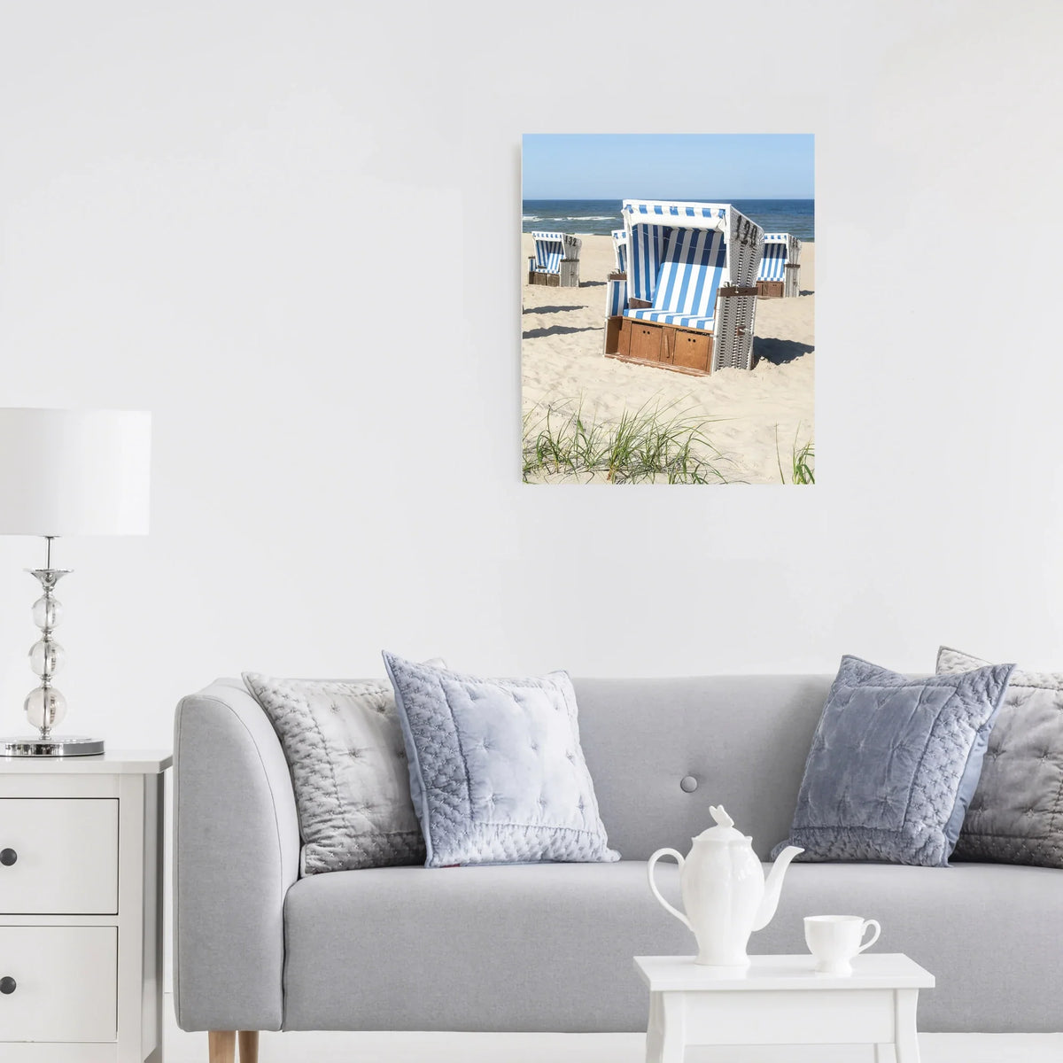 Strandkorb Motiv-Bildplatte 500W – Ambiente Wohnraum